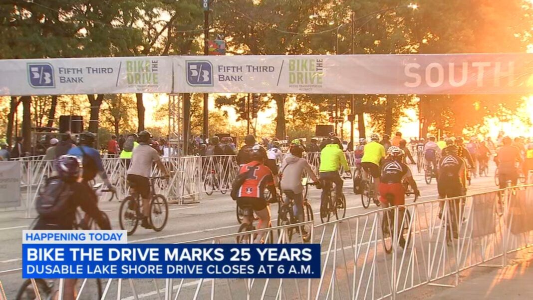 Chicago traffic, today: Riders take over DuSable Lake Shore Drive for Bike the Drive 2026 | See route, closures, CTA reroutes