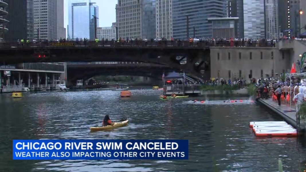 Chicago weather Sunday: Chicago River Swim canceled due to safety concerns; Flood Warning in effect for parts of area