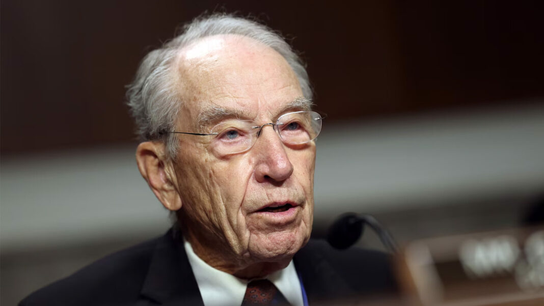 Chuck Grassley, oldest sitting US senator, laments dying in office under a Democratic governor