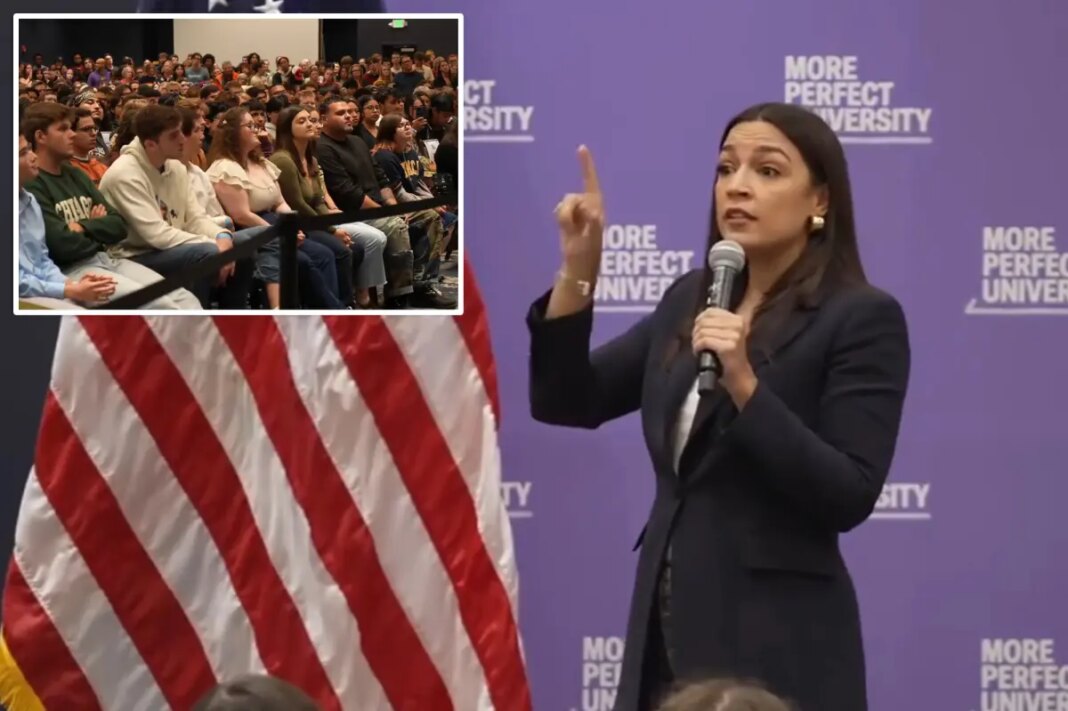 Crowd sings 'from the river to the sea' at AOC event promoting Dems ahead of midterms