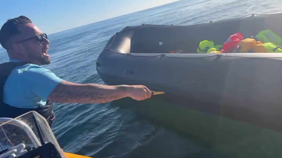 'Danny Tommo' faces police probe after slashing dinghy in Channel