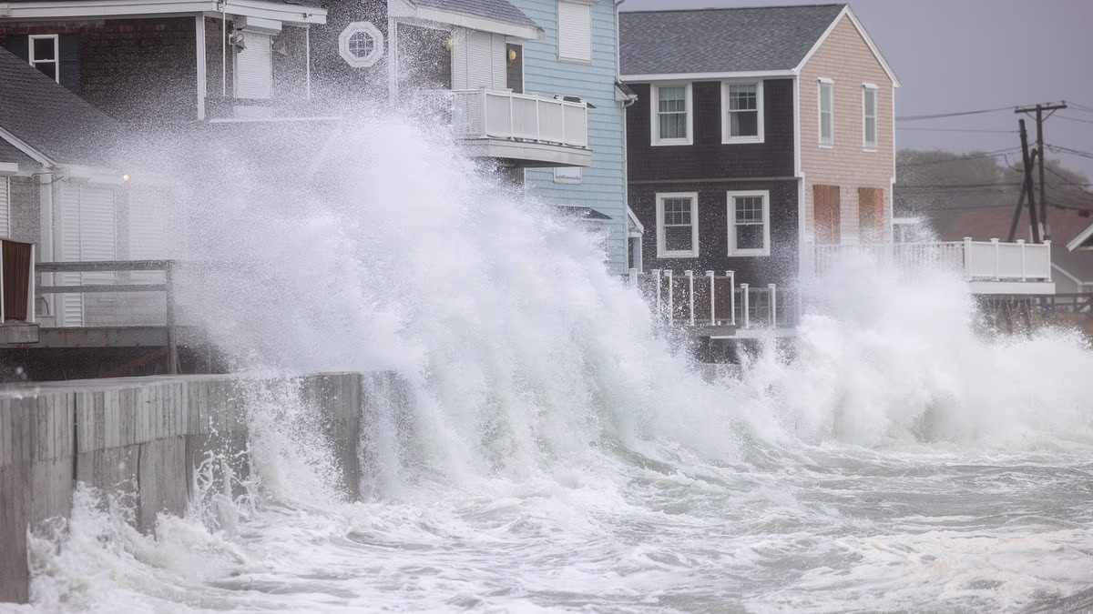 Deadly nor'easter turns streets to rivers as power out for 100,000
