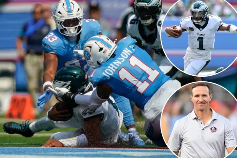 Drew Brees Tells Eagles QB Jalen Hurts: “Lower Your Shoulder”