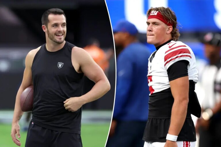 Ex-Raiders QB Derek Carr Trolls Giants Amid Jaxson Dart Injury