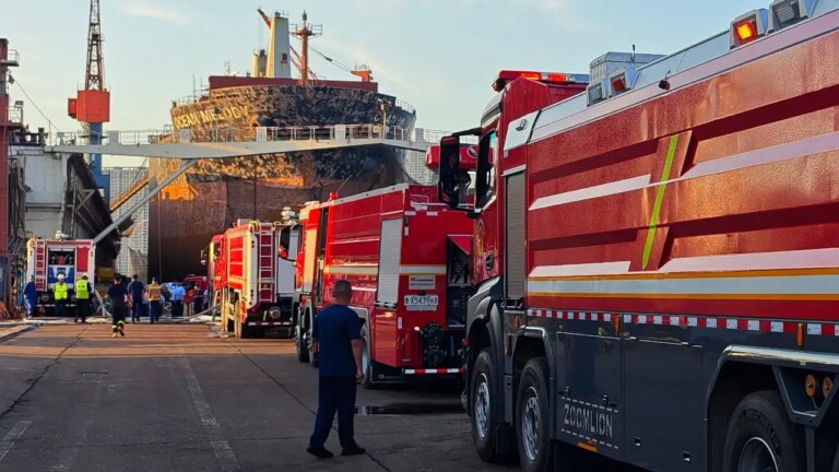 Cargo Ship Fire at Chinese Port Kills 25, Injures Five