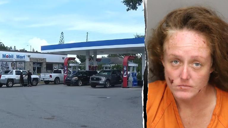 Florida Woman Accused After Stranger Set on Fire at Gas Station