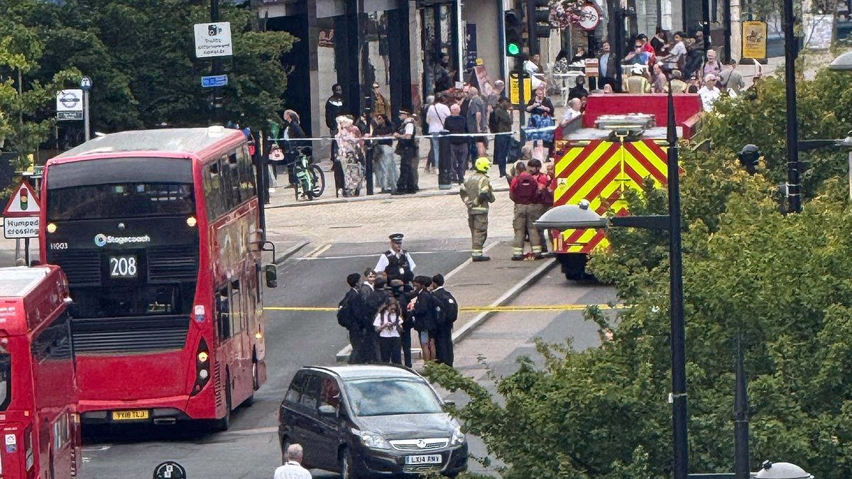 Four stabbed in London by 'machete-wielding gang' in high street