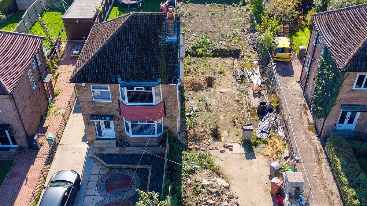 Half of a semi-detached is illegally demolished by neighbour next door