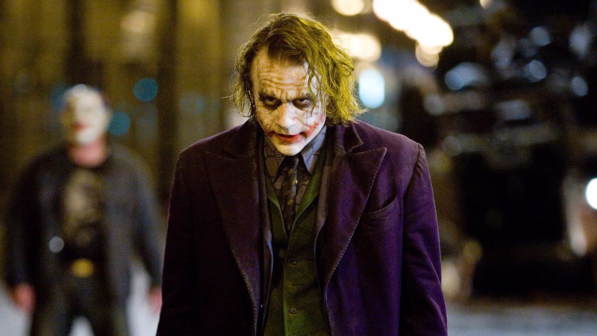 Heath Ledger's portrayal of the Joker is crowned top movie villain