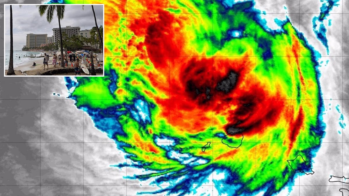 Hurricane Lowell slams into a million Americans as Hawaii loses power