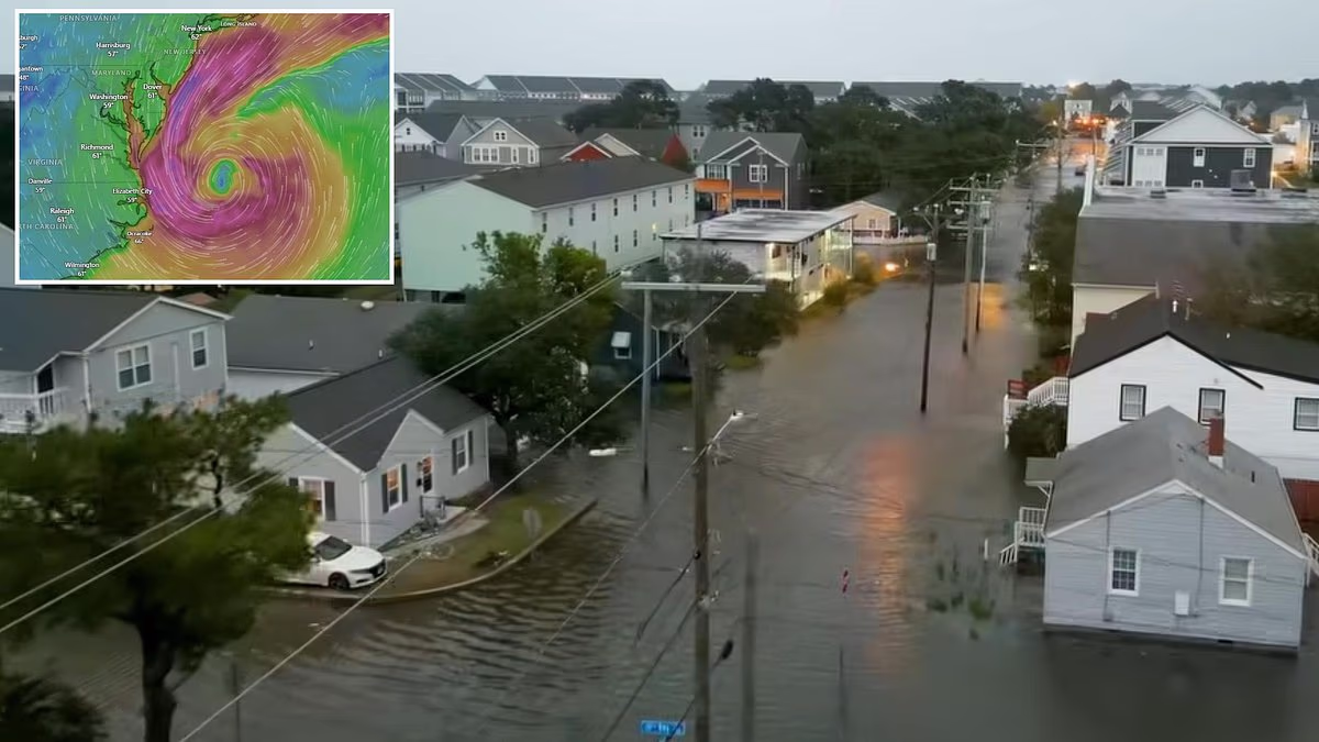 Hurricane-like eye emerges in blockbuster nor'easter set to hammer US