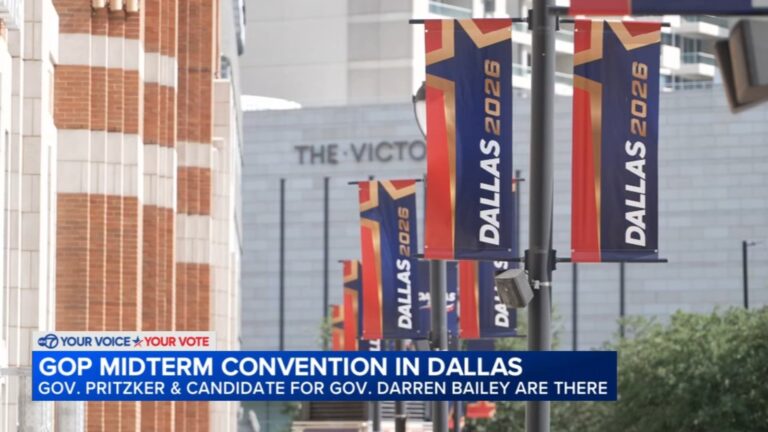 Illinois Gov. JB Pritzker, Darren Bailey Bring Rival 2026 Midterm Messages to GOP Convention as Trump Looms