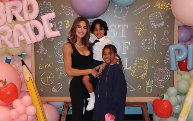 KHLOÉ KARDASHIAN GETS EMOTIONAL AS TATUM STARTS PRE-K AND TRUE BEGINS THIRD GRADE