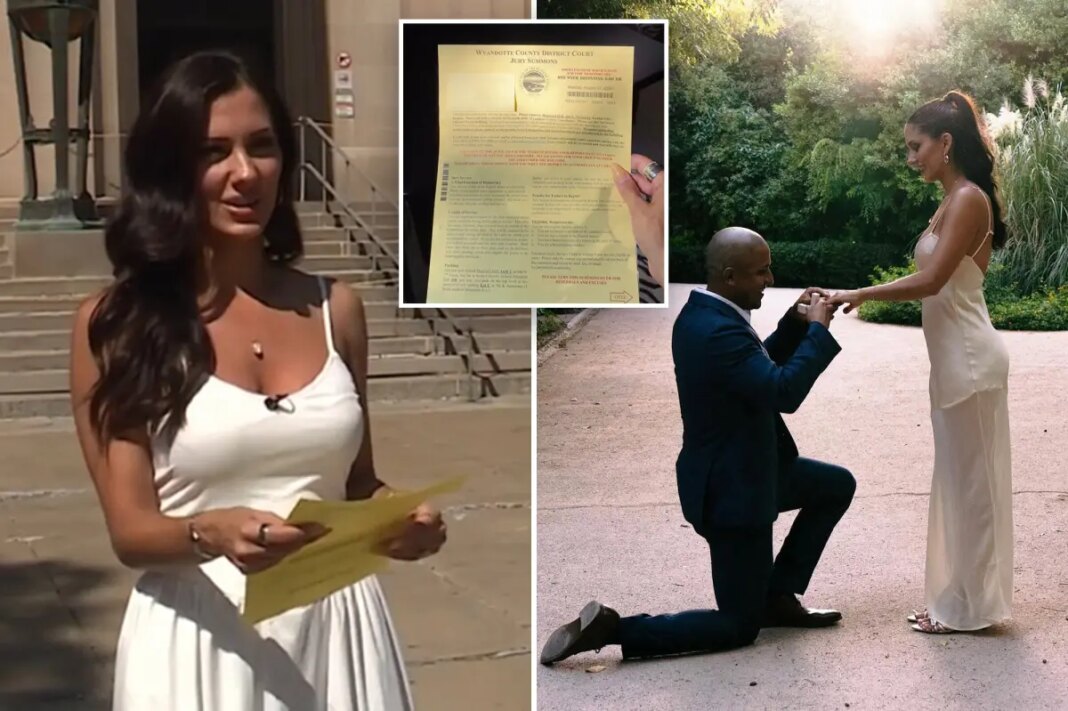 Kansas City bride Katrina Badowski summoned for jury duty on same day as wedding in Italy