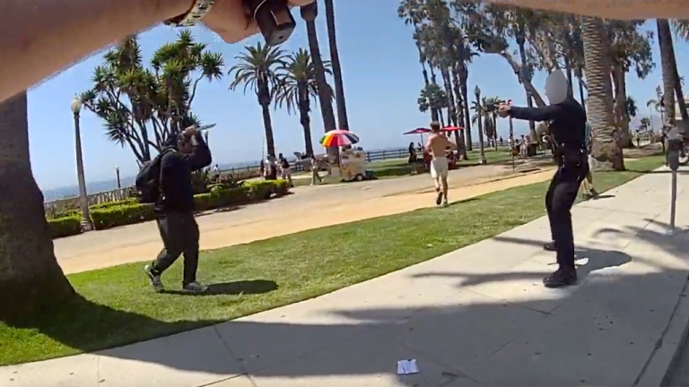 Video: Officer Fires Deadly Shot at Knife-Wielding Man in Park