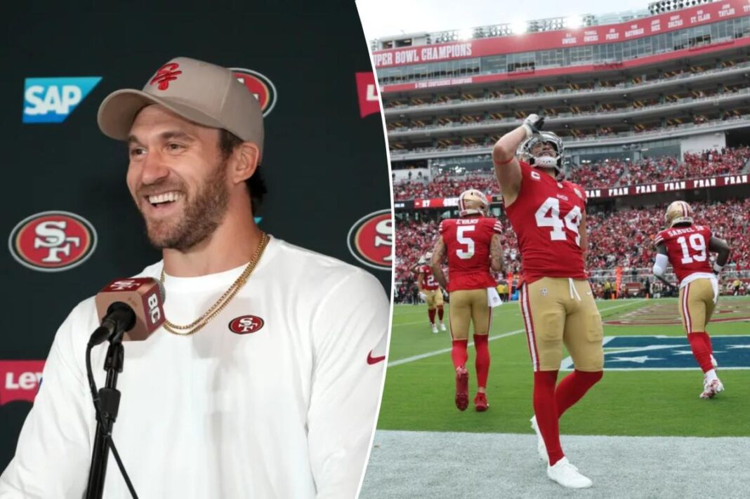 Kyle Juszczyk claps back at NFL for absurd $15k fine for pretending to drink juice