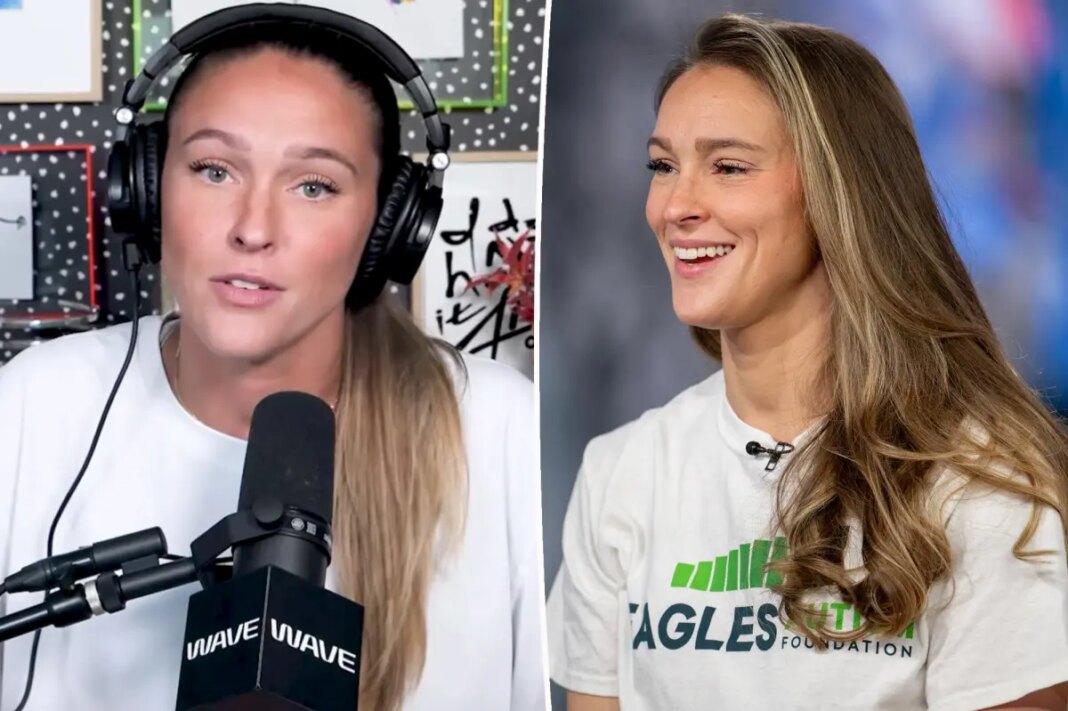 Kylie Kelce uses this Bare Minerals foundation for a blurred filter look