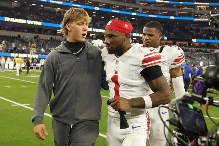 New York Giants’ Malik Nabers and Brian Burns Hope Injuries Aren’t Serious