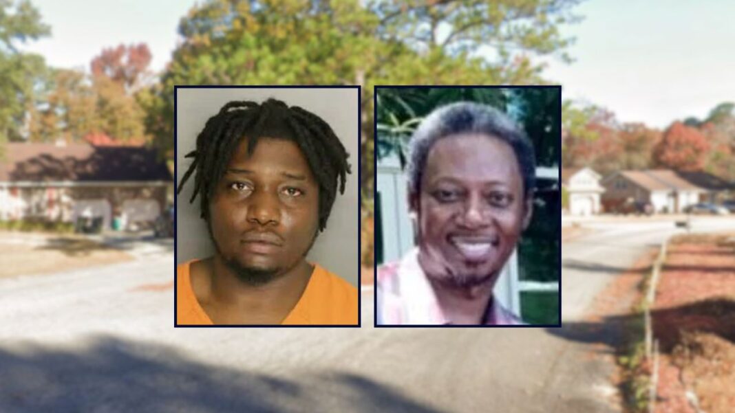 Joshua Scott-Lee Butler and Earl Goodwater appear inset against a residential area in South Carolina.