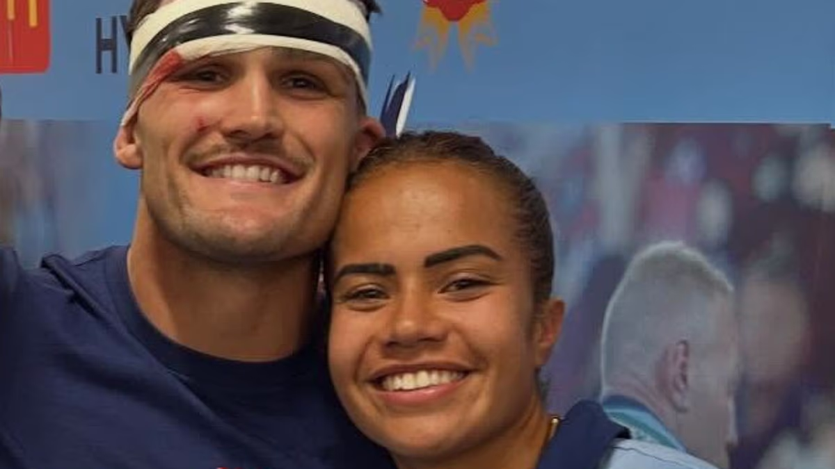 Mary Fowler and Nathan Cleary now see each other just twice a year
