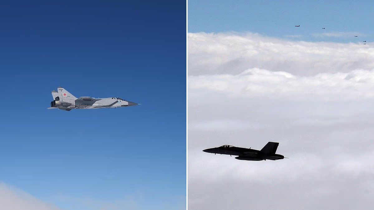Moment Nato jets intercept Russian warplanes over Gulf of Finland