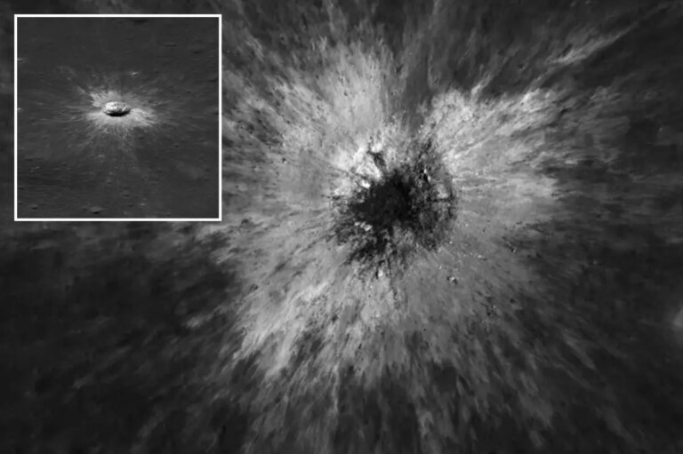 NASA Spacecraft Detects Newly Formed Crater on the Moon