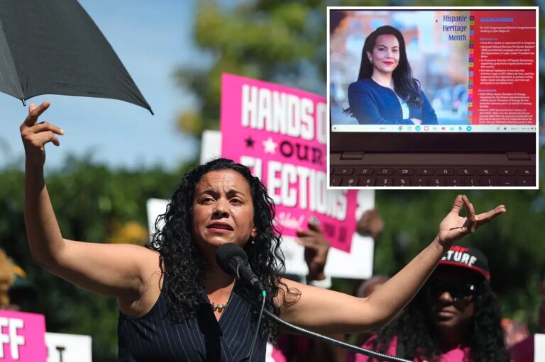 NJ Parent Says District Forced Students to Display Image of Dem Rep