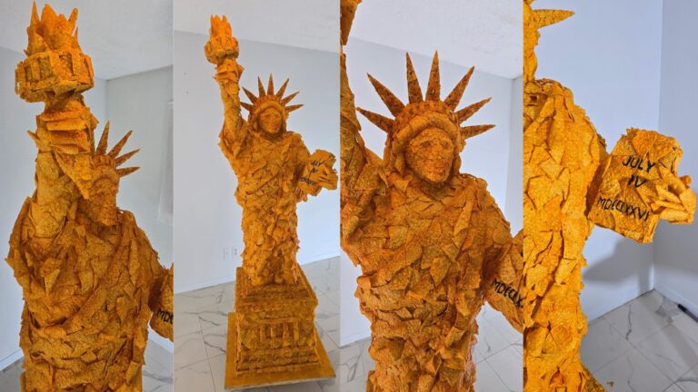 Texas Artist Builds Statue of Liberty Out of Doritos in Bid for $250K Prize