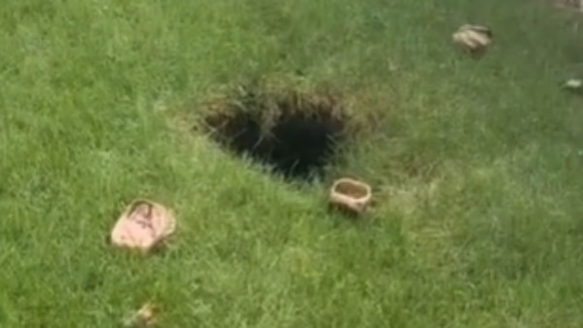 New York woman swallowed into cesspool and escapes being buried alive