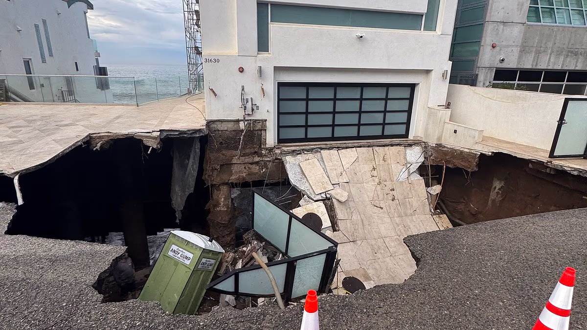 Nicolas Cage's Malibu beachfront mansion rocked by massive SINKHOLE