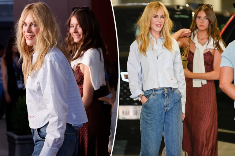 Nicole Kidman and Daughter Faith Margaret Twin in Chanel at US Open