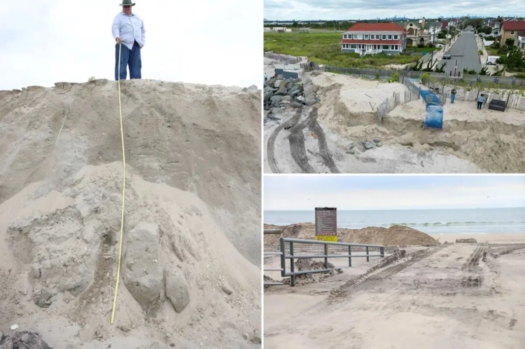 Nor'easter leaves Rockaway Beach looking like steep cliffs of Ireland