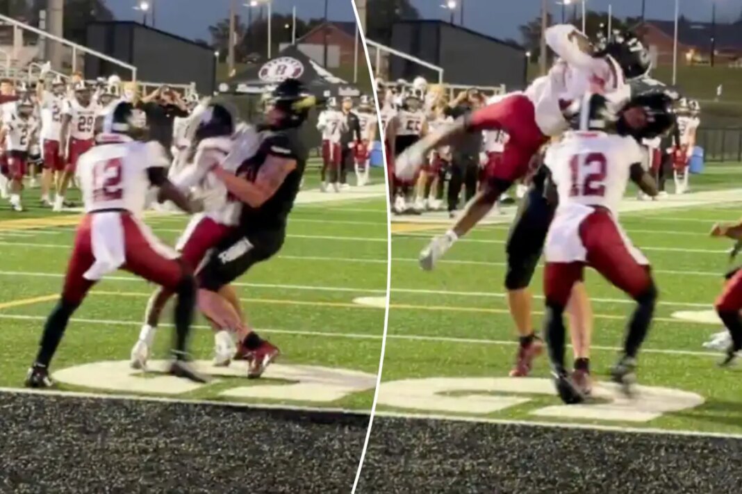 Oklahoma commit Seneca Driver slams opponent in shocking scene