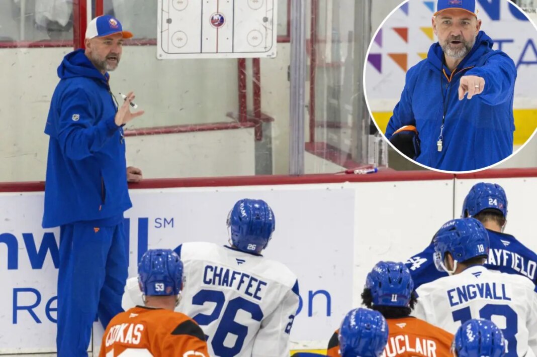 Pete DeBoer running Islanders training camp with an iron fist
