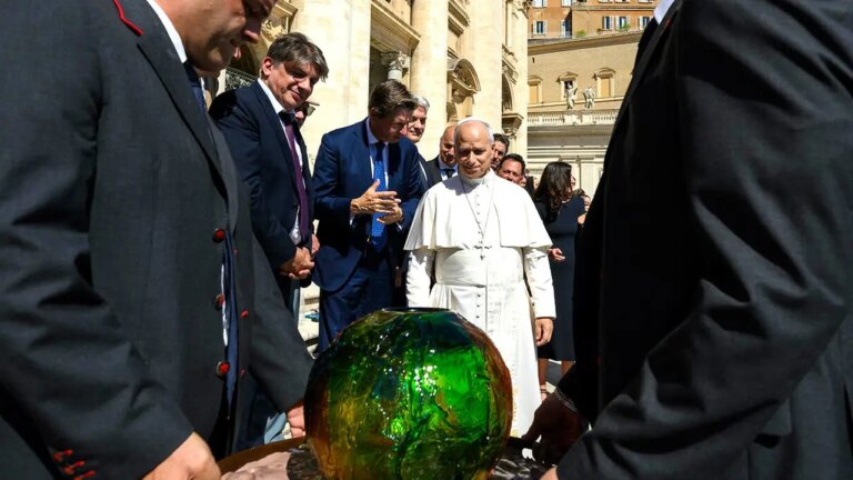 Pope Leo XIV Receives Symbolic Sphere in AI Dignity Push