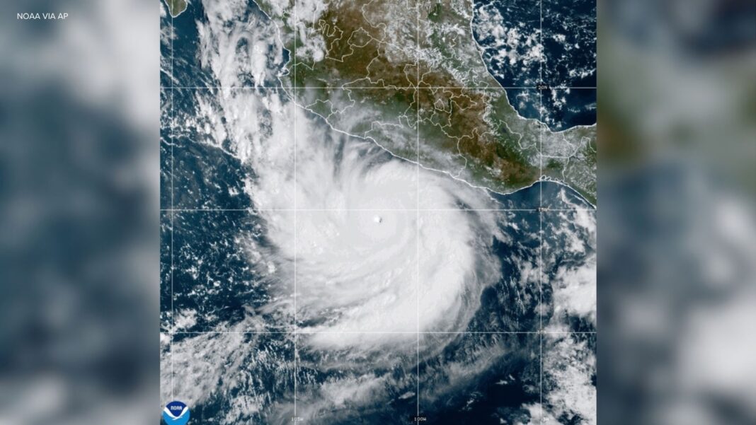 Powerful Hurricane Polo drenches Mexico's coast from offshore as Nolo nears Hawaii