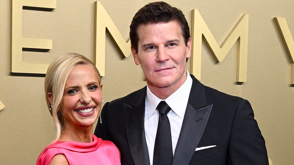 Sarah Michelle Gellar hits back as she's asked to kiss David Boreanaz