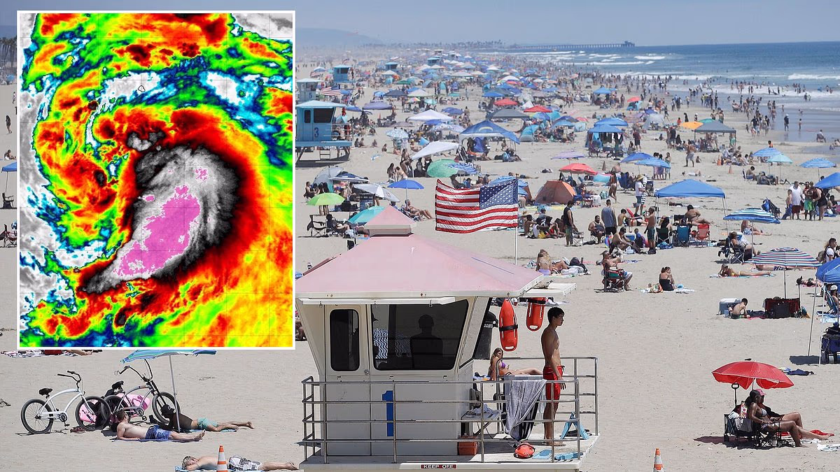 Storm Marie to become hurricane as rare track threatens California