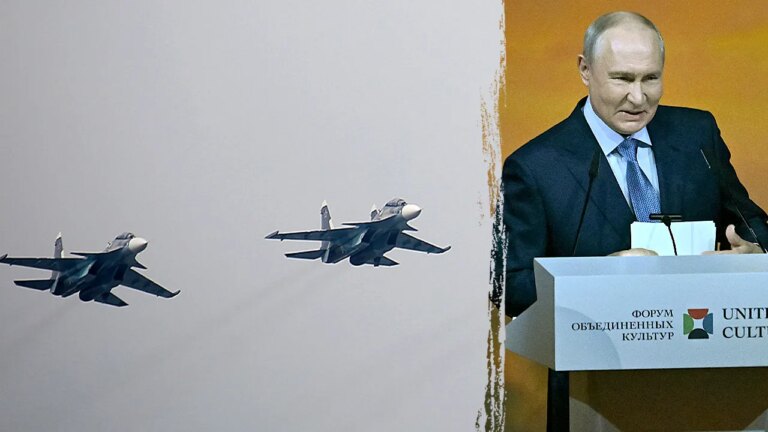 Russian Supersonic Jets Spark NATO Scramble After Putin’s ‘Clowns’ Jab