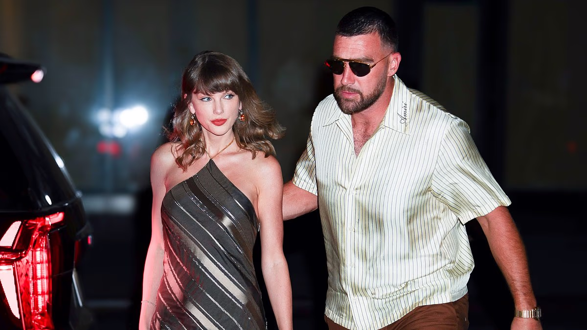 Taylor Swift and Travis Kelce flash rings during glam dinner date