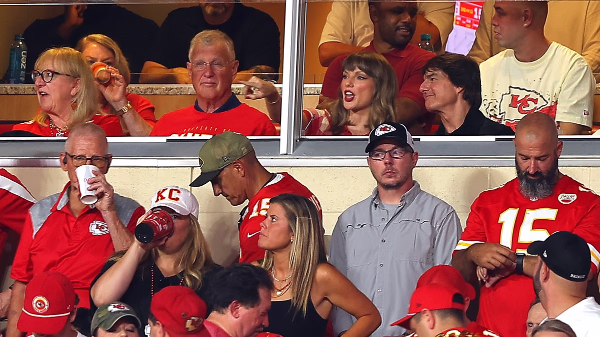 Taylor Swift's cryptic chat with Tom Cruise at Chiefs game revealed