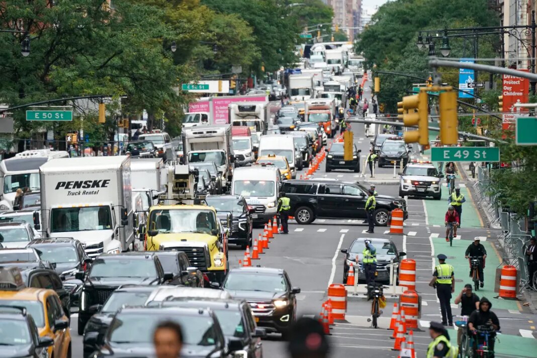The UNGA meetings has united NYC streets into a full gridlock