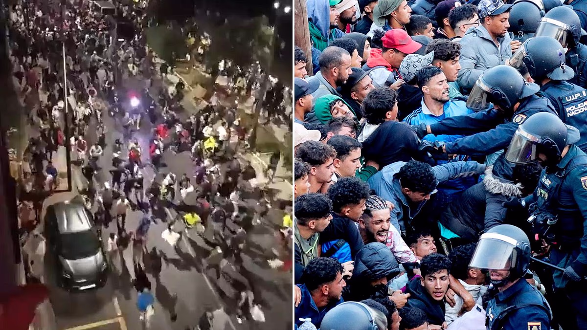 Thousands of migrants charge through streets of Ceuta