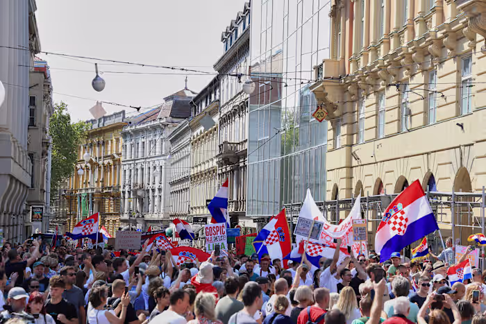 Thousands rally in Croatia demanding urgent cleanup of toxic waste from a town