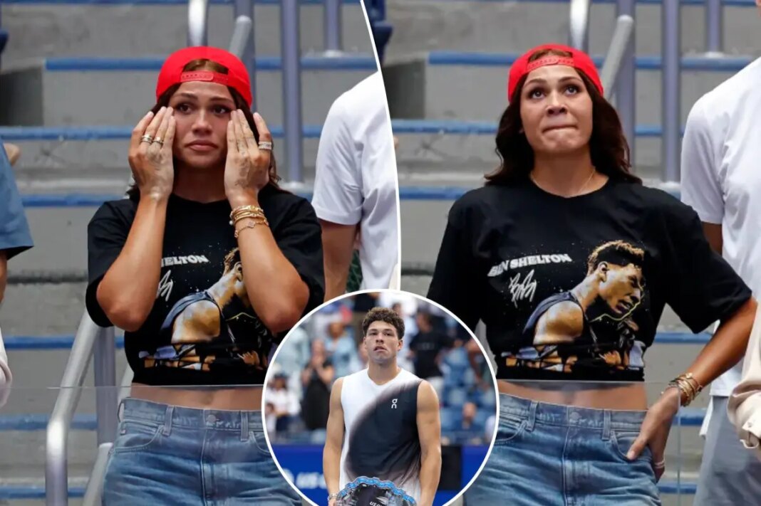 Trinity Rodman breaks down in tears during Ben Shelton's US Open post-match speech