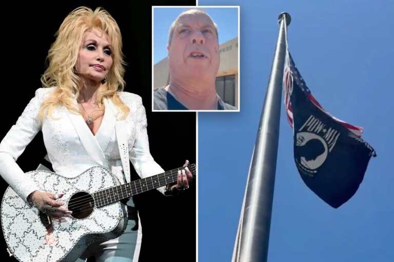 Trump Dolly Parton Flag Order Draws Fiery Preacher Protest