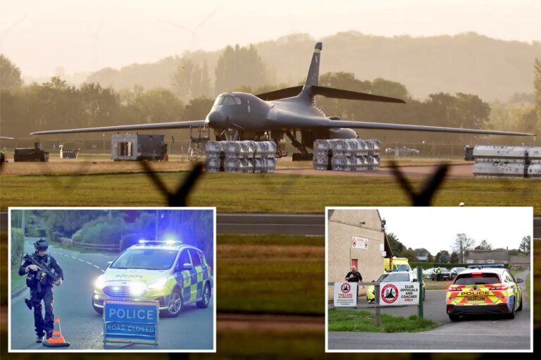 UK Police Evacuate Homes Near Air Base Used by US, Detain Men in Explosives Probe