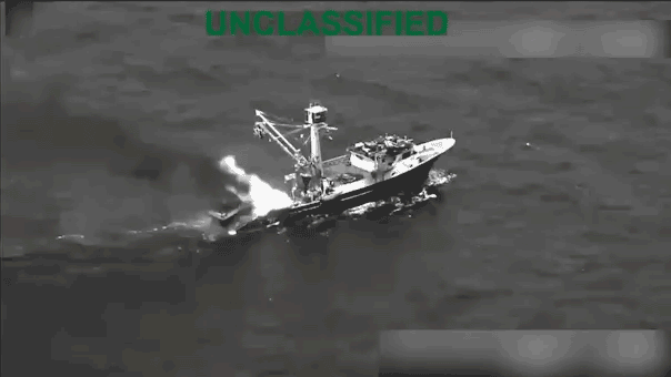 Drug boat sank
