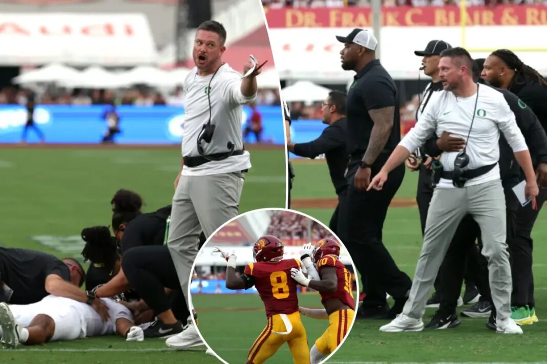 USC can't get its big win over Oregon even after knocking out QB
