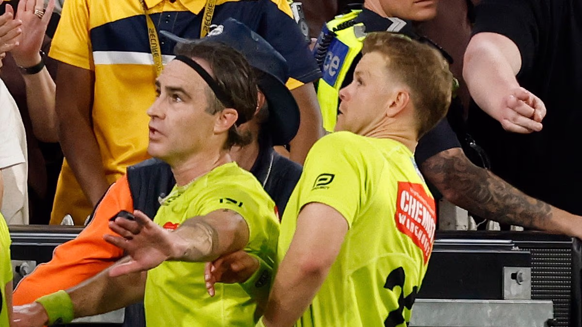 Ugly scenes as AFL umpires dodge bottles after 'biggest call ever'